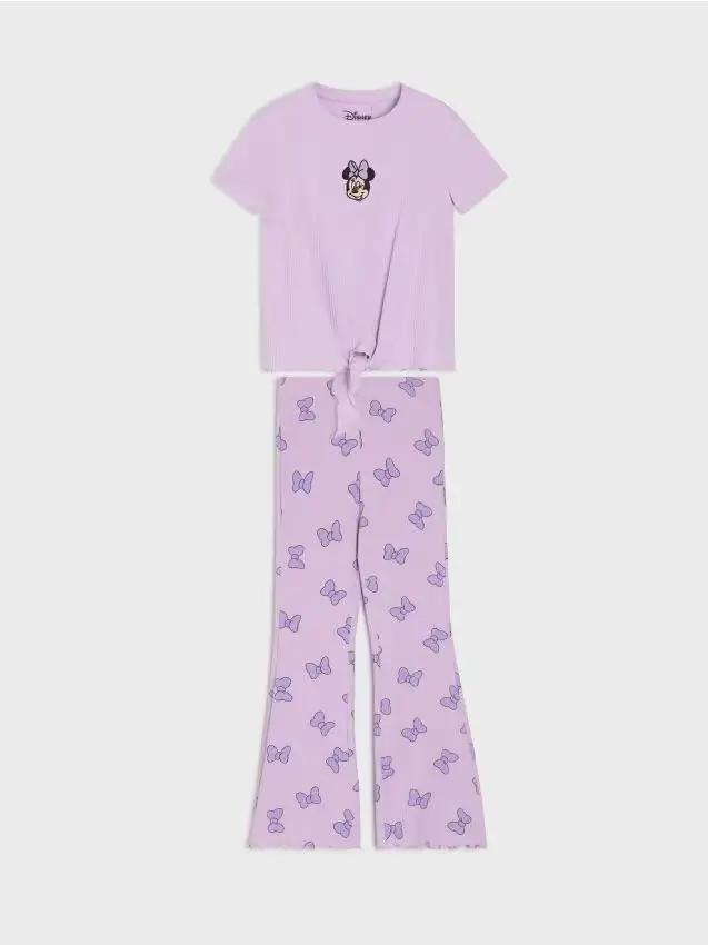 Sinsay Set in jersey Minnie Mouse - lavanda