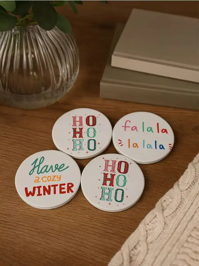 Sinsay Sottobicchieri natalizi, confezione da 4 - multicolor