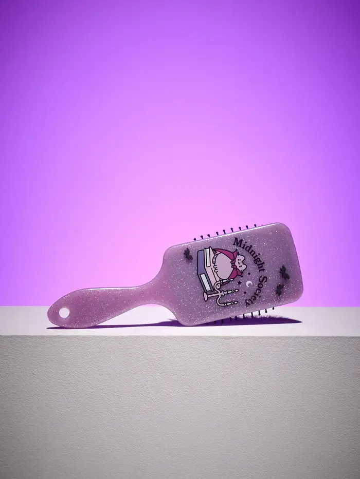 Spazzola per capelli con stampa Pusheen The Cat - lavanda