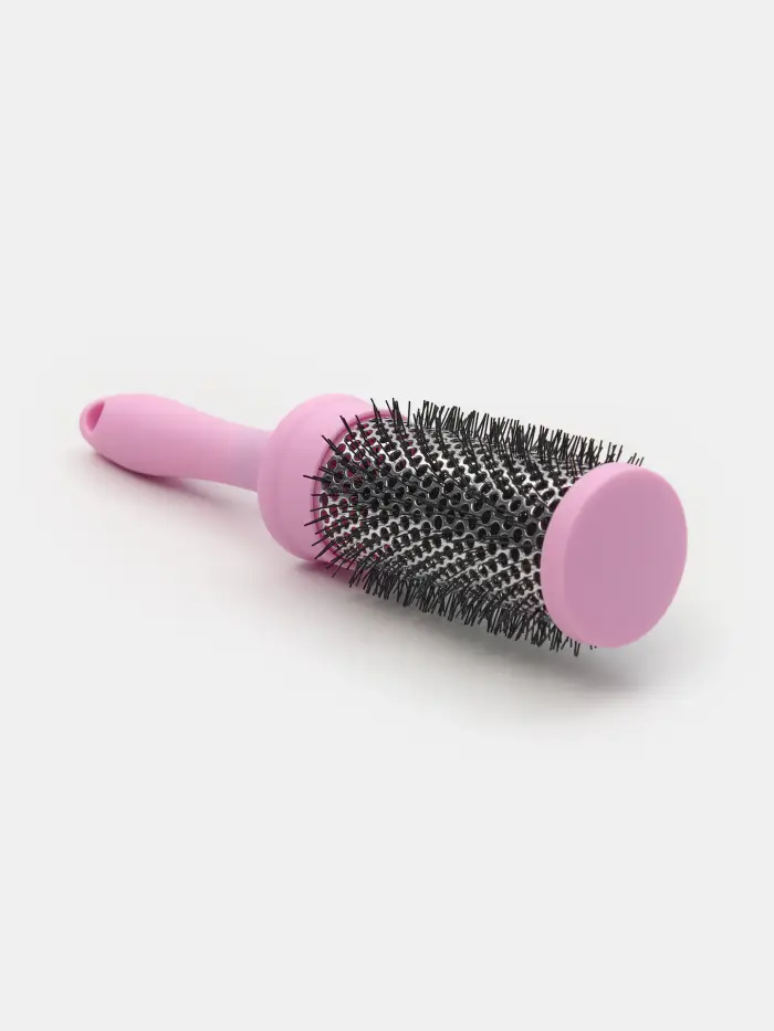 Spazzola rotonda per modellare i capelli - rosa pastello