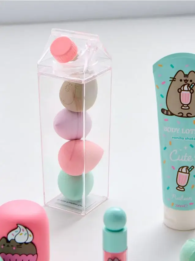 Sinsay Spugnette per trucco confezione da 4 Pusheen The Cat - rosa pastello