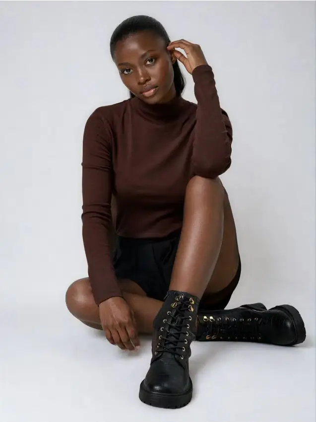 Sinsay Stivaletti in ecopelle - nero