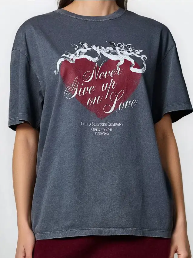 Sinsay T-shirt Grigio 4991008