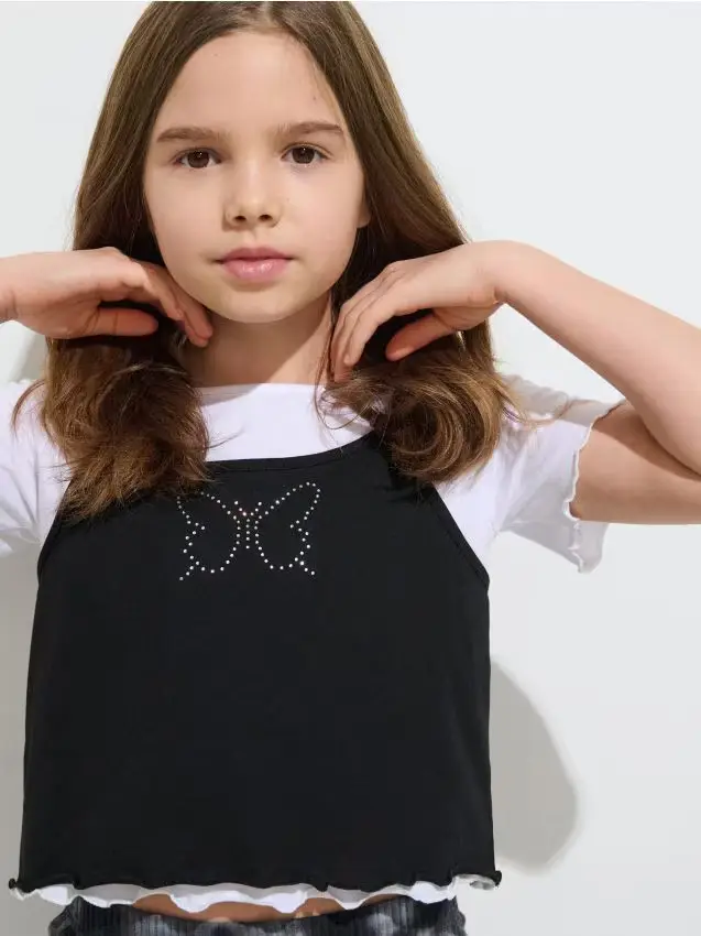 Sinsay T-shirt Multicolore 4418643