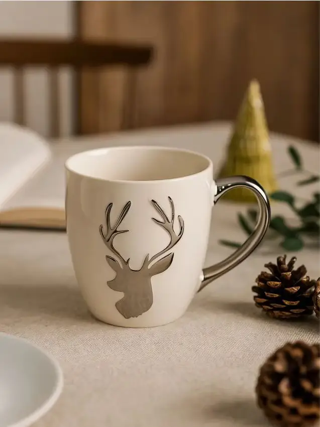 Sinsay Tazza con motivo di renna - argento