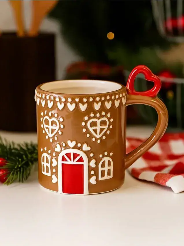 Sinsay Tazza con motivo natalizio - beige