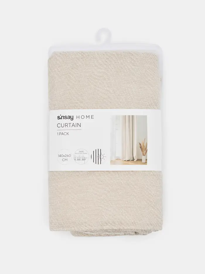 Tenda su nastro con cristalli - beige miniatura 3