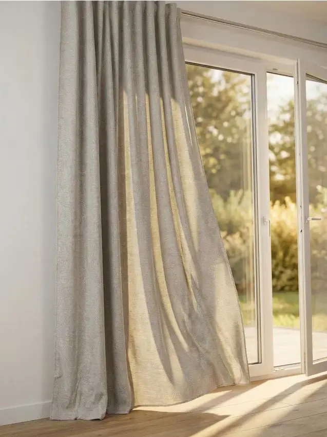 Tenda su nastro con cristalli - grigio scuro