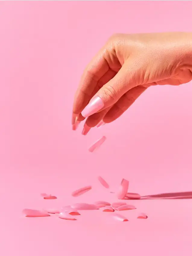 Unghie finte tipo Ballerina 24 pack - rosa pastello