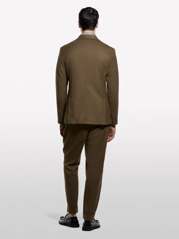 Sisley Blazer Comfort Fit, Uomo, Marrone
