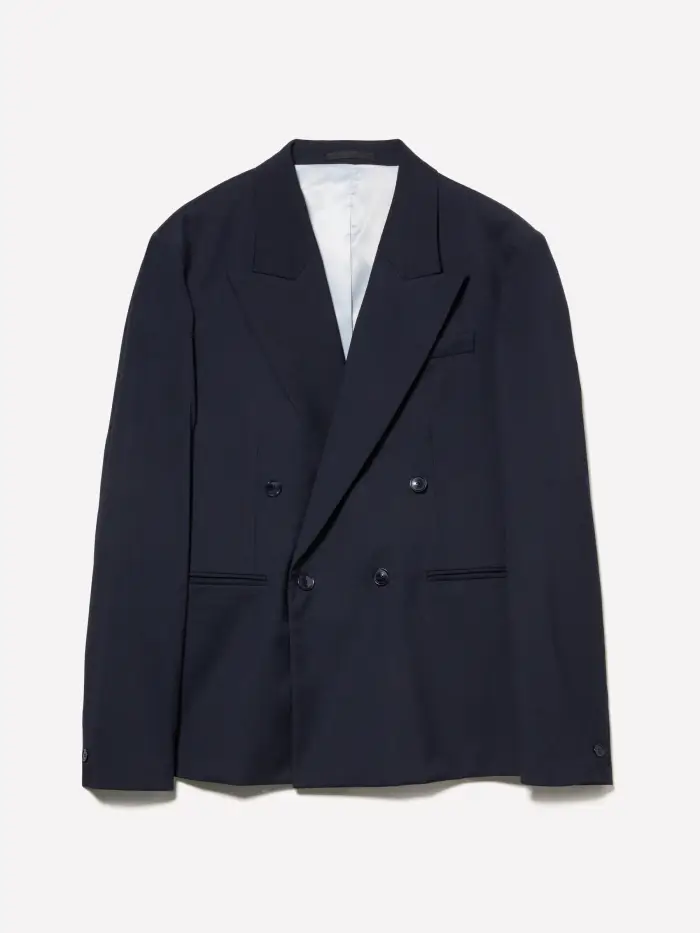 Sisley Blazer Doppiopetto Blu Scuro, Uomo, Blu Scuro
