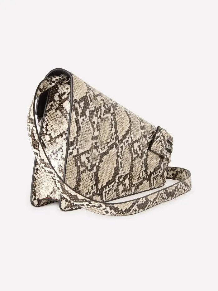 Borsa Asimmetrica Pitonata, Donna, Multicolore miniatura 2