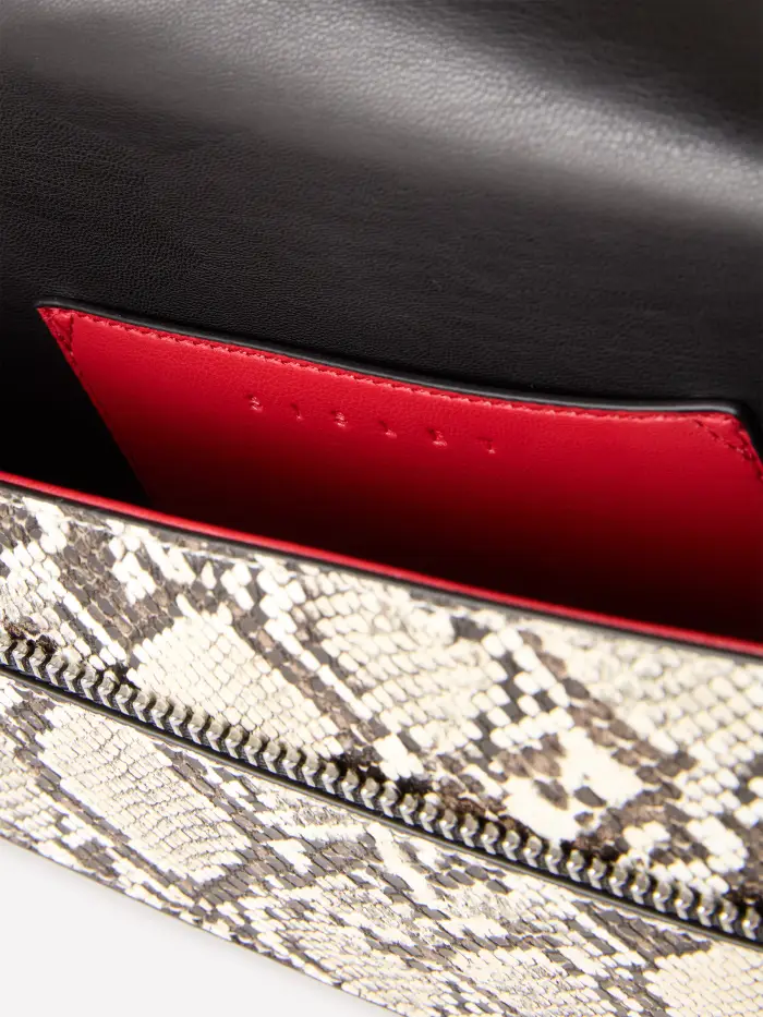 Borsa Asimmetrica Pitonata, Donna, Multicolore miniatura 4