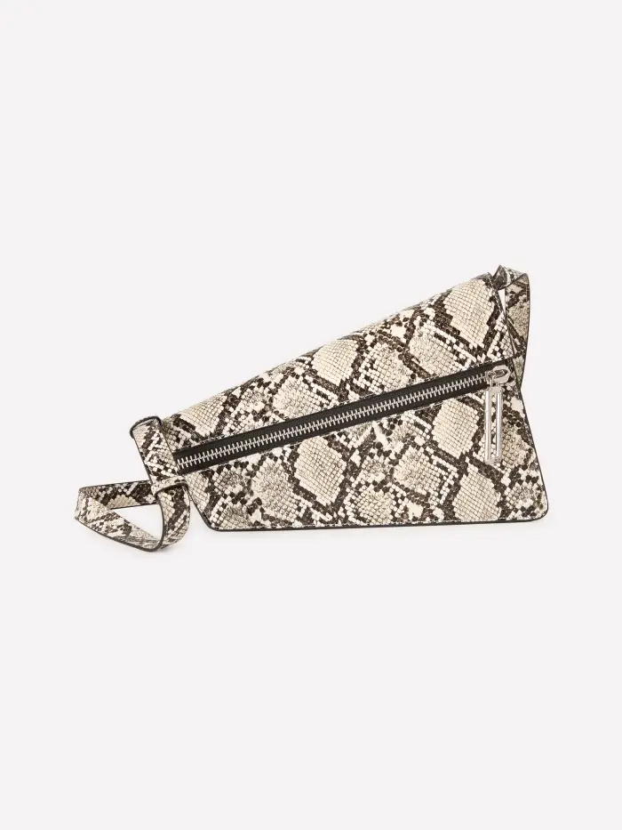 Borsa Asimmetrica Pitonata, Donna, Multicolore