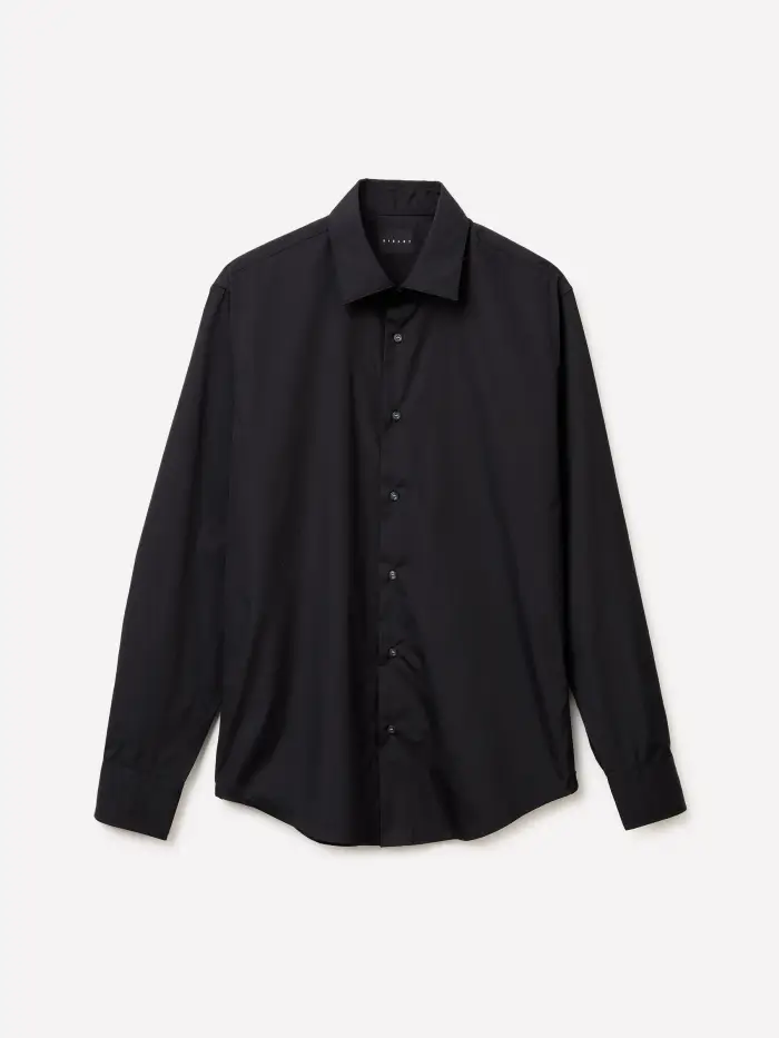 Sisley Camicia 100% Cotone, Uomo, Nero
