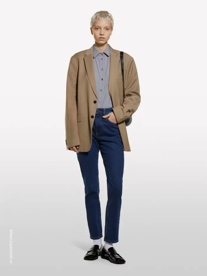 Sisley Camicia Grigio Chiaro Over Fit, Donna, Grigio