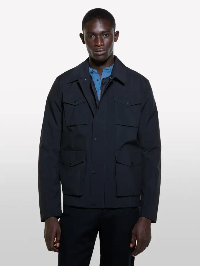 Sisley Giaccone Nero Con Gilet Imbottito, Uomo, Nero