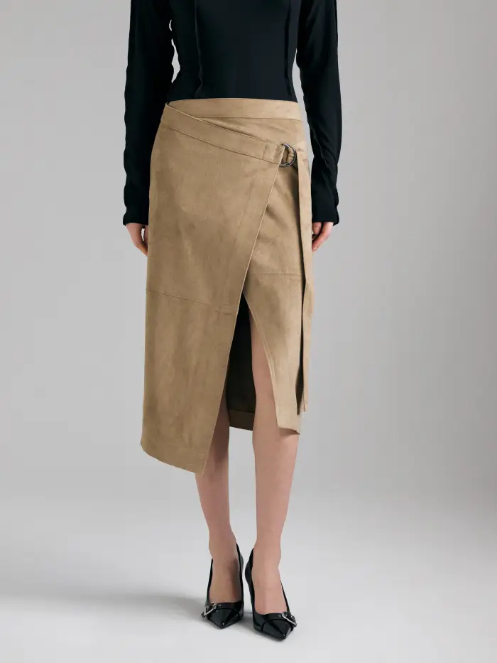 Sisley Gonna A Portafoglio, Donna, Beige