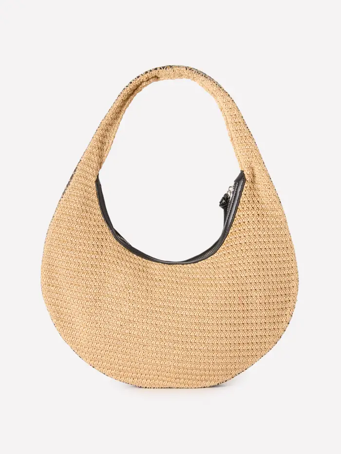 Hobo Intrecciata, Donna, Beige miniatura 3