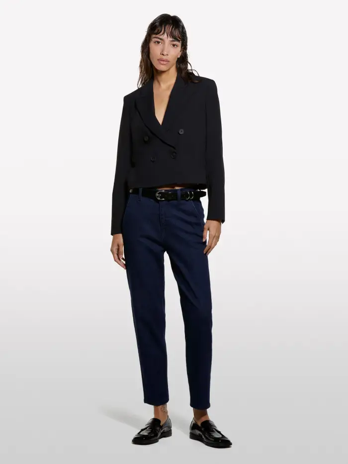 Sisley Jans Style 71 Chino Slim Fit, Donna, Blu Scuro