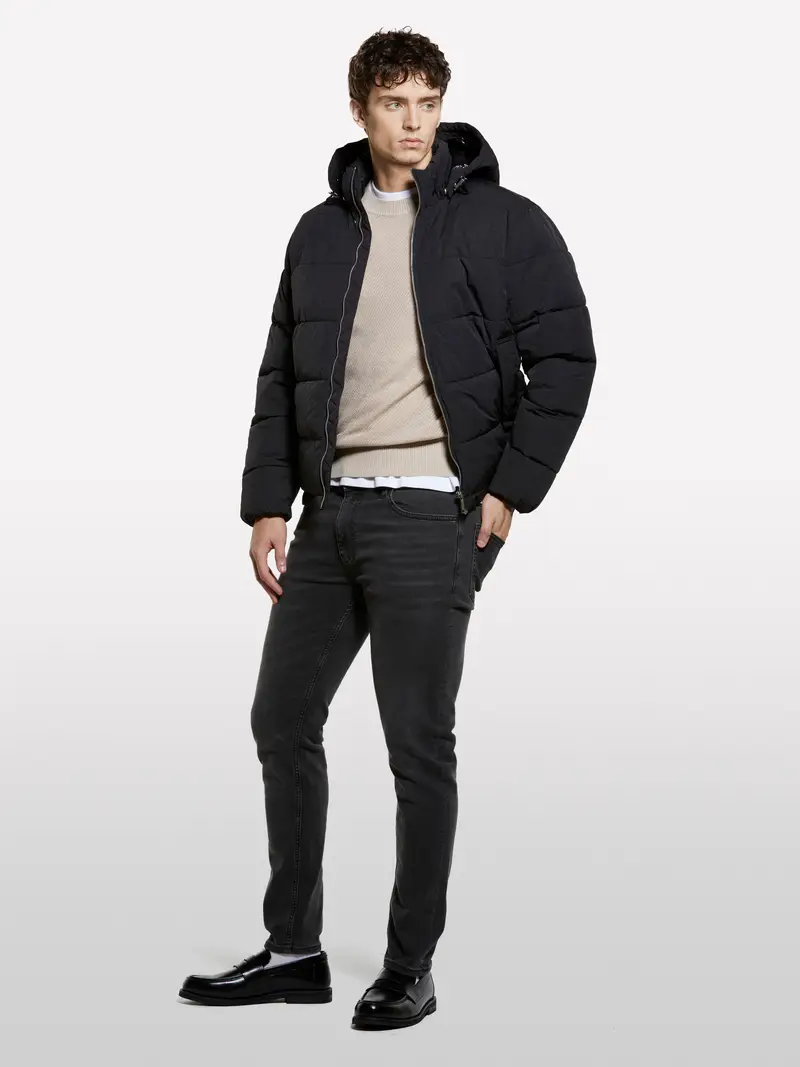 Sisley Jeans Style 73 Skinny Fit Nero, Uomo, Nero