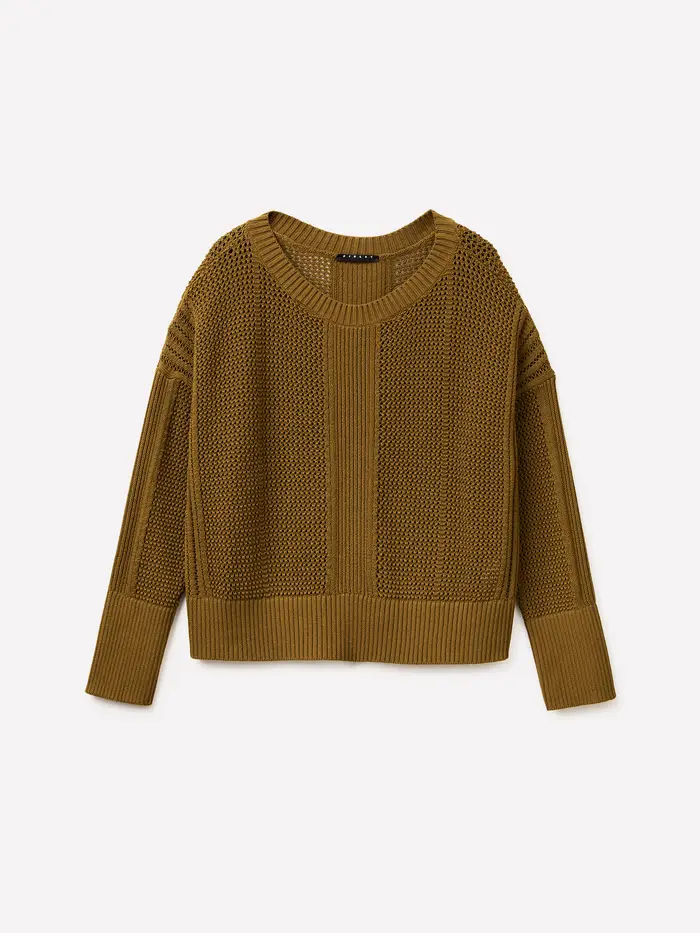 Maglia Boxy Fit, Donna, Marrone