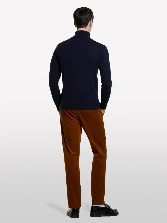 Sisley Maglia Collo Alto, Uomo, Blu Scuro