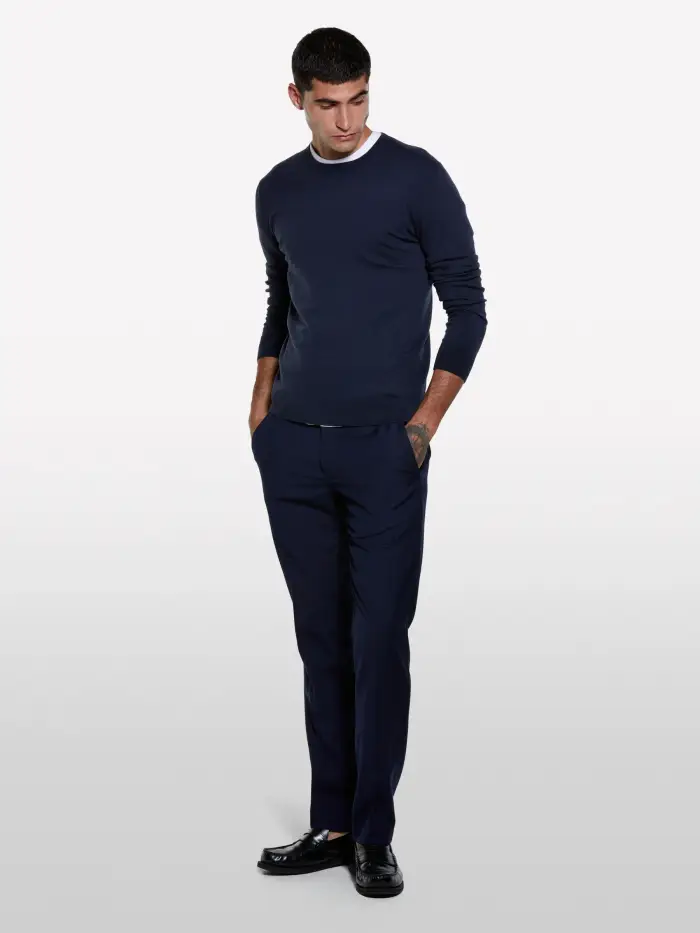 Sisley Maglia Regular Fit, Uomo, Blu Scuro