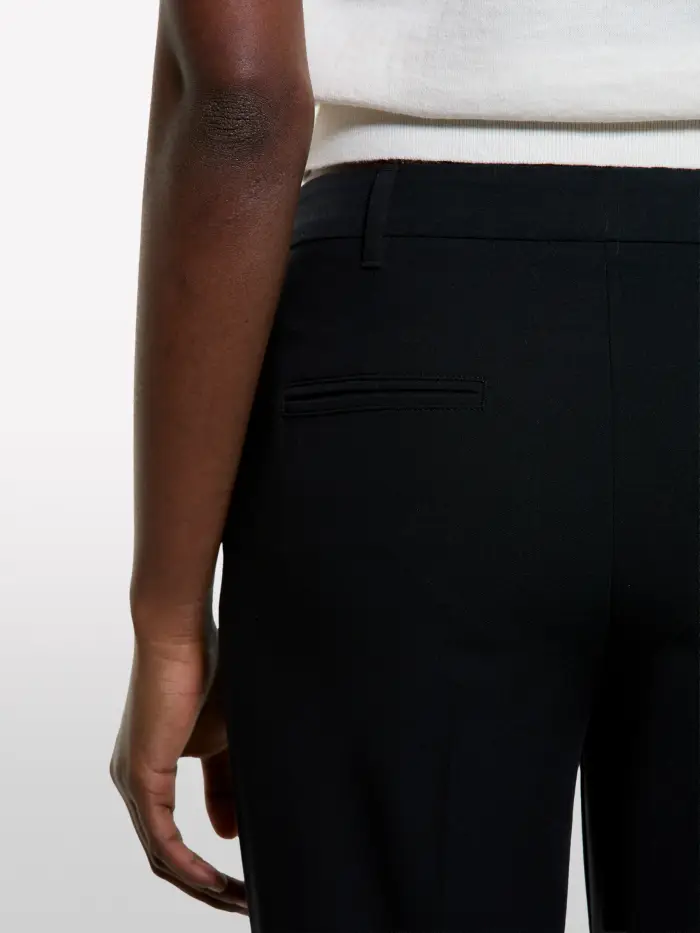 Pantaloni Neri A Sigaretta, Donna, Nero miniatura 4