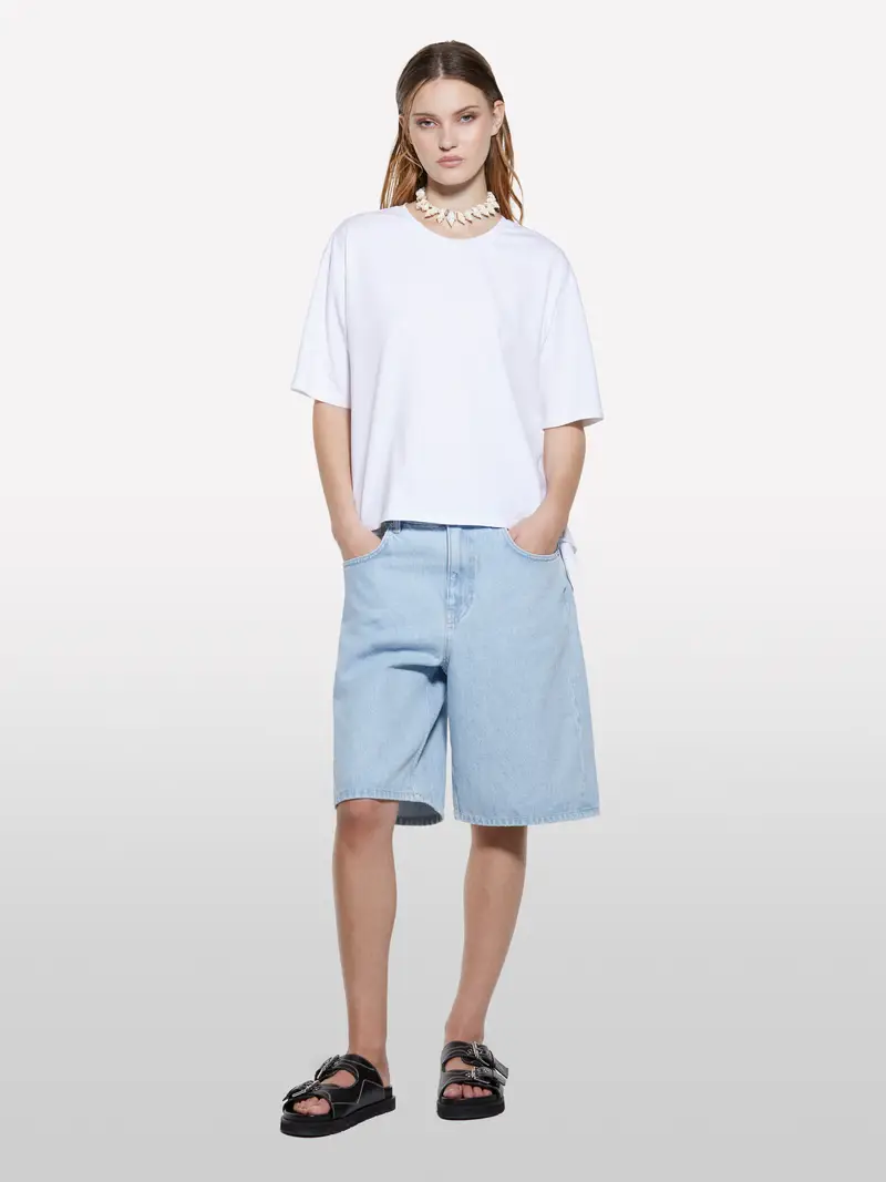 Sisley T-shirt Donna Bianco 4568954