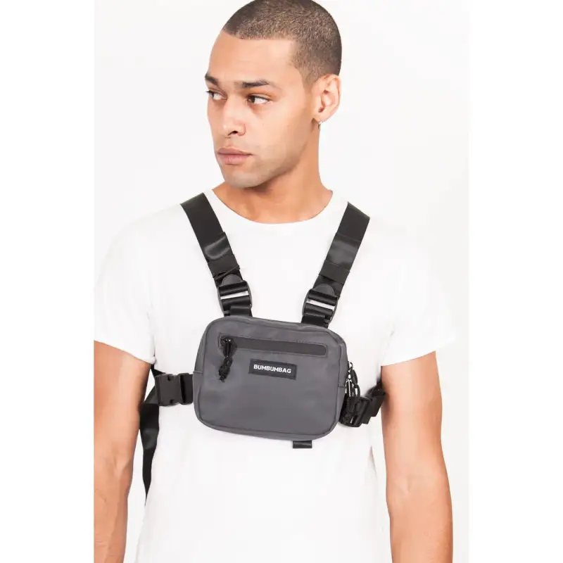 Sixth June Mini borsa a petto riflettente con logo