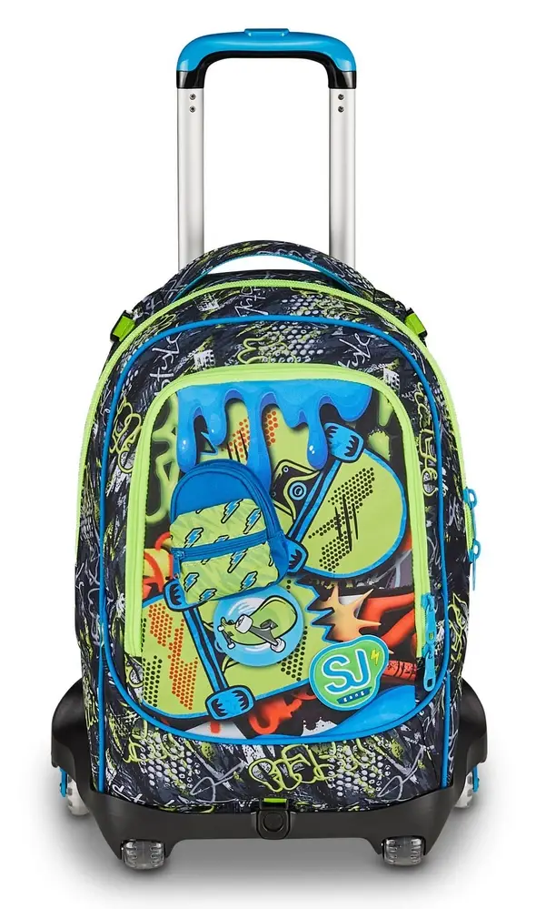 Trolley scuola SJ Jack 8 ruote Soft Pouch Boy