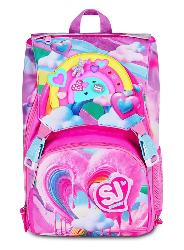 Zaino scuola SJ estensibile Big Joyful Pins Girl