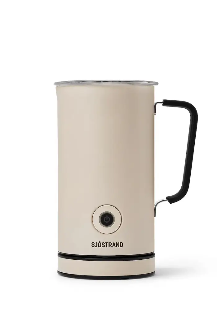 montalatte per latte in acciaio inossidabile 20,5 x 12,5 x 15,5 cm Beige