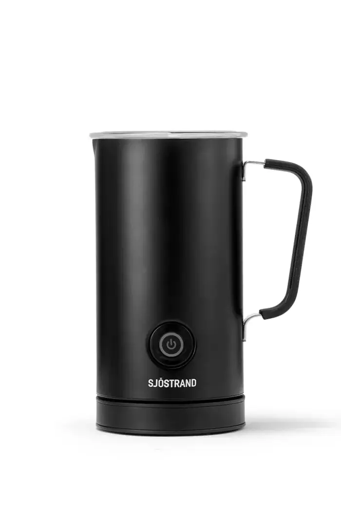 montalatte per latte in acciaio inossidabile 20,5 x 12,5 x 15,5 cm Nero