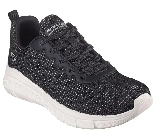 Skechers Bobs B Flex-Visionary Essence Sneaker Donna, Nero, 8 Wide