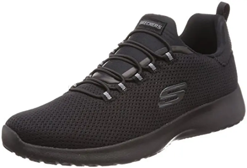 Skechers Dynamight, Scarpe Sportive Uomo, Nero Grigio, 44 EU
