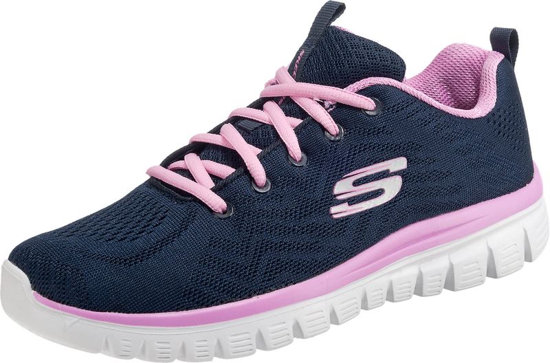 Skechers Sneaker Donna Graceful Get Connected Navy/Pink 39 EU