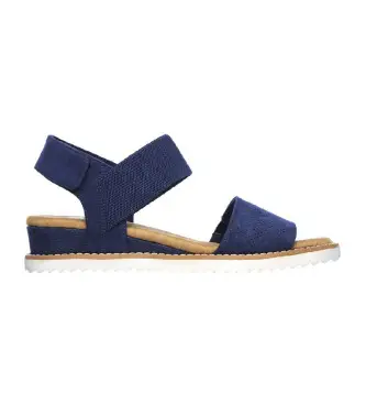 per donna 31440 Sandali Bobs Deser Kiss blu scuro (41), 3 a 5cm, Nessuno, Casual