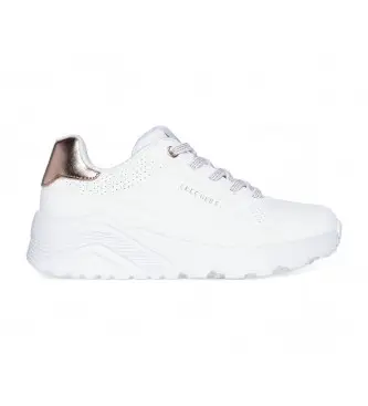 per donna/ragazza 310384L Scarpe da ginnastica bianche metallizzate Uno Lite (40), Bianco, 1 a 3 cm, Stringhe, Casual, moda per ba