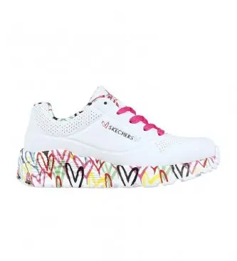 per donna/ragazza 314976L Scarpe da ginnastica Uno Lite Lovey Luv bianche (38), Bianco, 3 a 5cm, Stringhe, Casual, moda per bambin