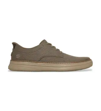 per uomo 205701 Sneakers slip-in Hyland Justino, color talpa scuro (46), Marrone, Basso, Stringhe, Casual, Taupe