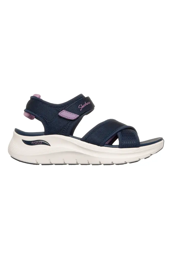 Sandali blu navy con fasce incrociate regolabili Skechers ARCH FIT 2 0 SANDAL FEELIN BRIGHT [NAVY