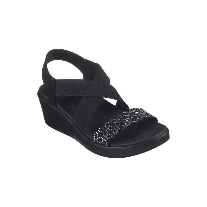 Sandali con zeppa Skechers 119526 Nero