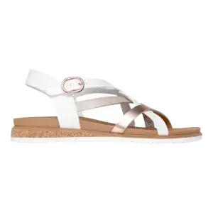 Skechers Sandali Donna DESERT KISS LOW - PEAK RANK - 114709 Bianco