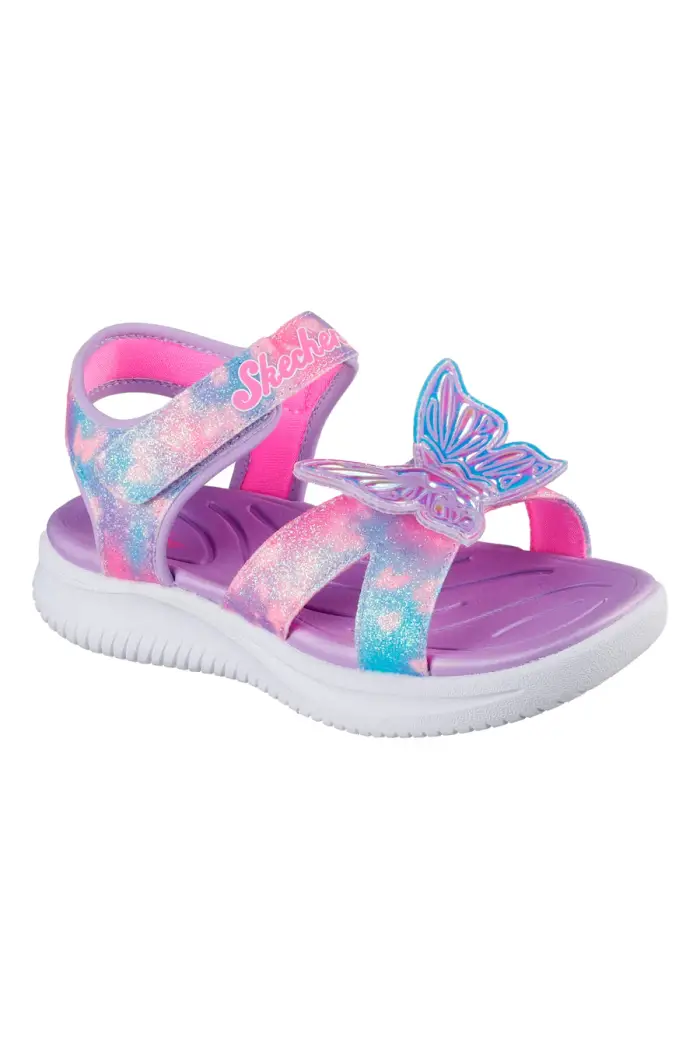 Sandali lilla con farfalla luminosa Skechers Jumpsters Sandal Butterfly Brights [LILLA]