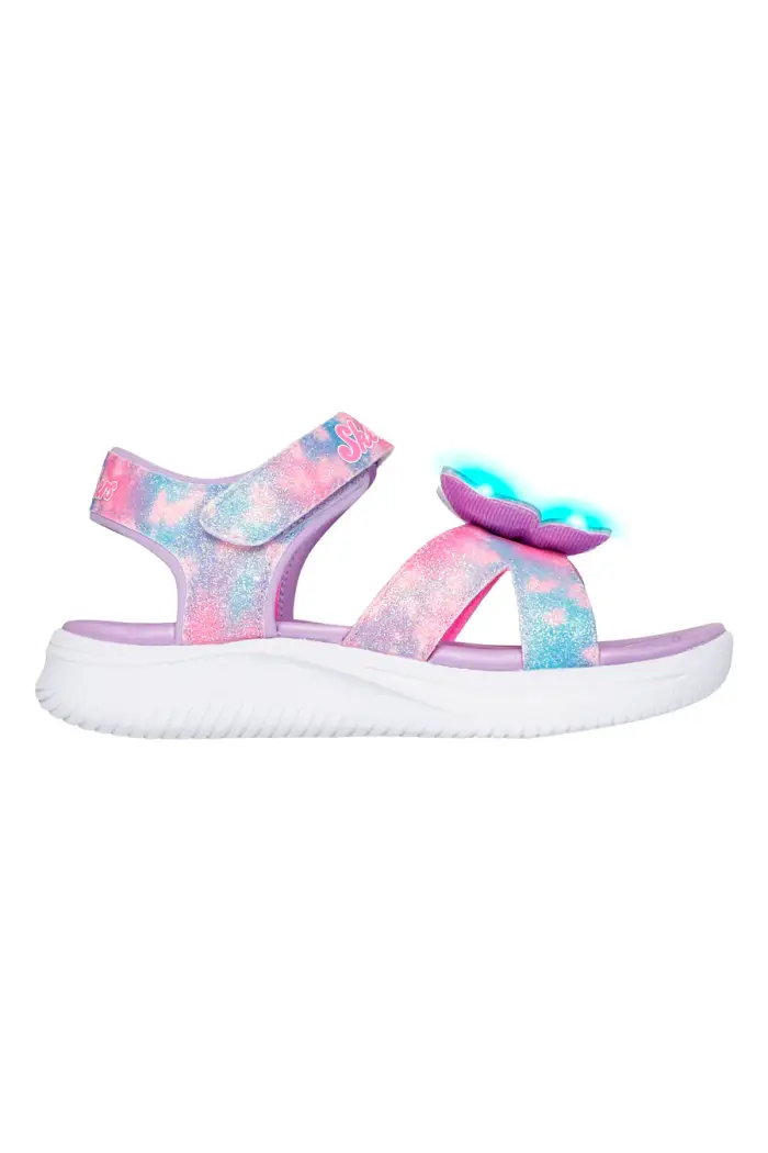 SKECHERS Sandali lilla con farfalla luminosa Jumpsters Sandal Butterfly Brights [LILLA]