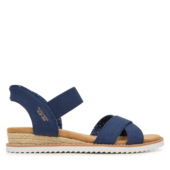 Sandali Skechers BOBS Desert Kiss - Golden Lily 114418/NVY Blu scuro