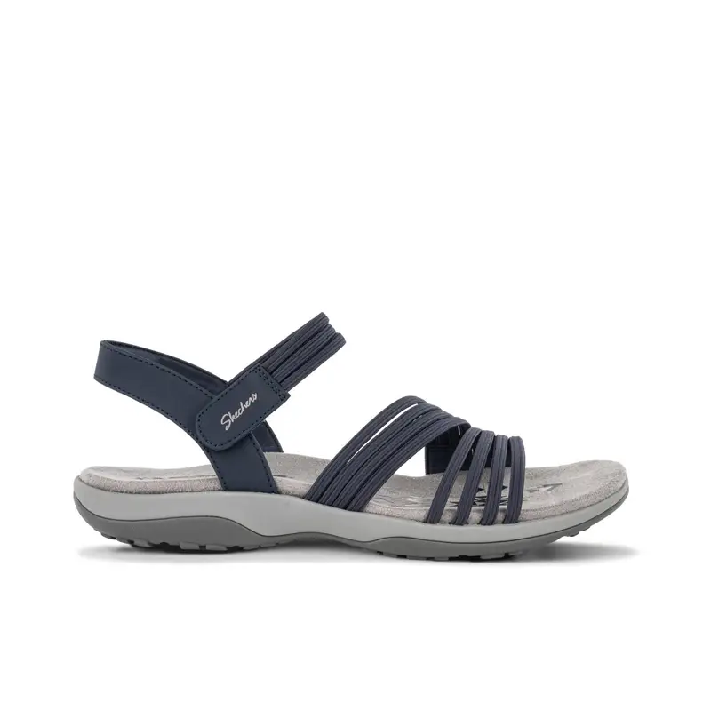 SKECHERS Sandali sportivi blu da donna Reggae Slim Coffee Run con soletta Memory Foam