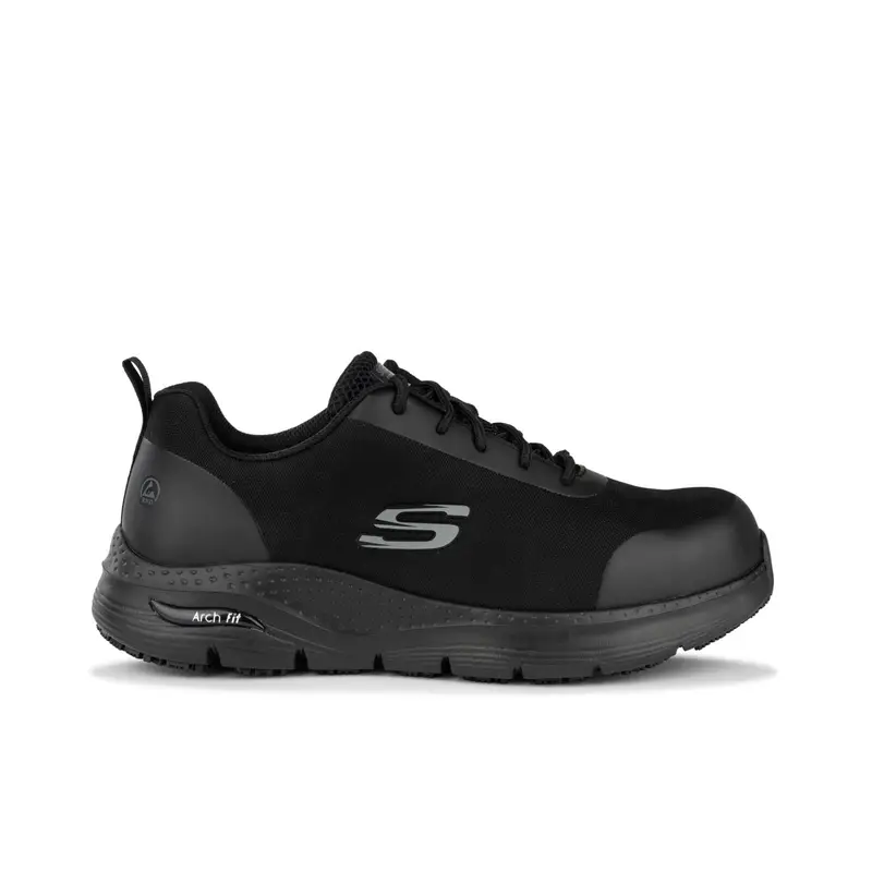 SKECHERS Scarpe antinfortunistiche Arch Fit nere da uomo
